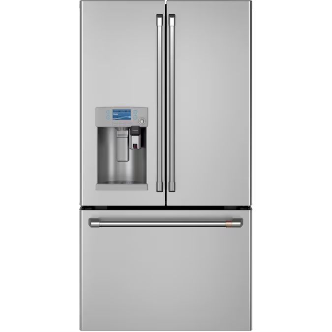 Cafe Keurig K-Cup Brewing System 27.8-cu ft French Door Refrigerator with Ice Maker (Stainless St... | Lowe's