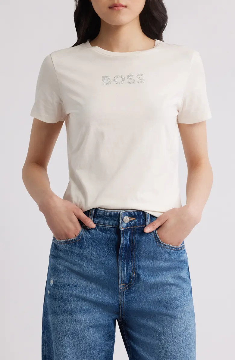 BOSS Rhinestone Embellished Cotton Graphic T-Shirt | Nordstromrack | Nordstrom Rack