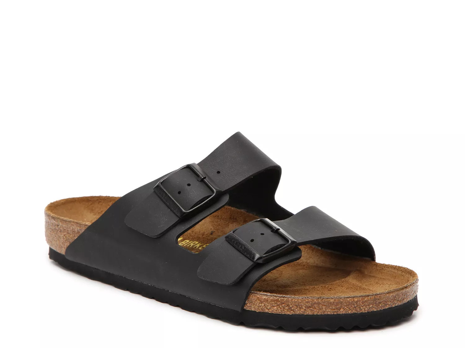 Birkenstock Wide Width Arizona Slide Sandal | Men's | Black | Size EU 46 / US Mens 13-13.5 / Womens 15-15.5 | Sandals | Footbed | DSW