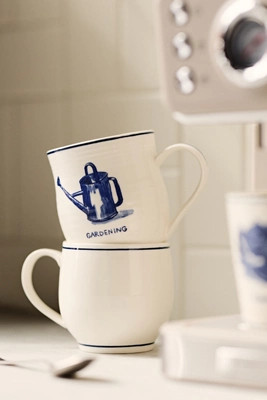 Molly Hatch Hobby Stoneware Mugs | Anthropologie (US)