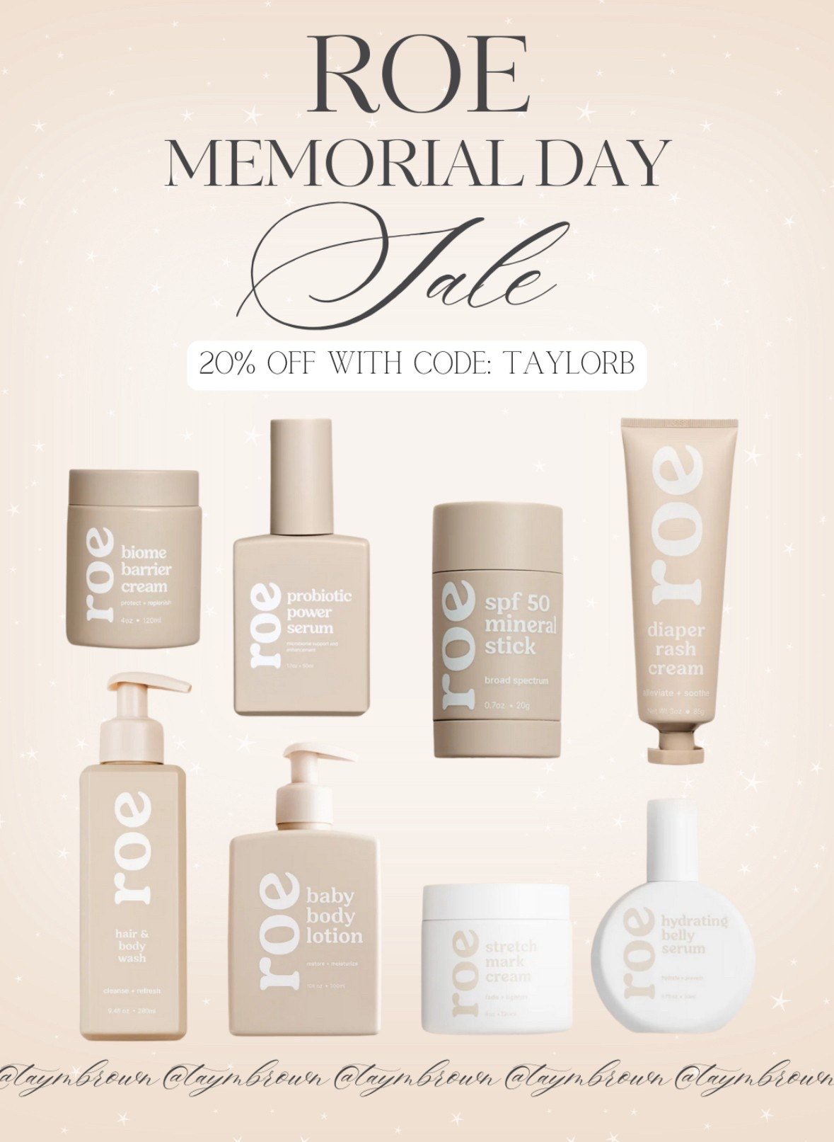 Roe Memorial Day Sale 🇺🇸
20% off with code: TAYLORB

#LTKKids #LTKBaby #LTKBump