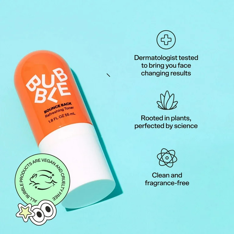 Bubble Skincare Bounce Back Refreshing Toner Spray, Balancing Mist for All Skin Types, 1.8 fl oz ... | Walmart (US)