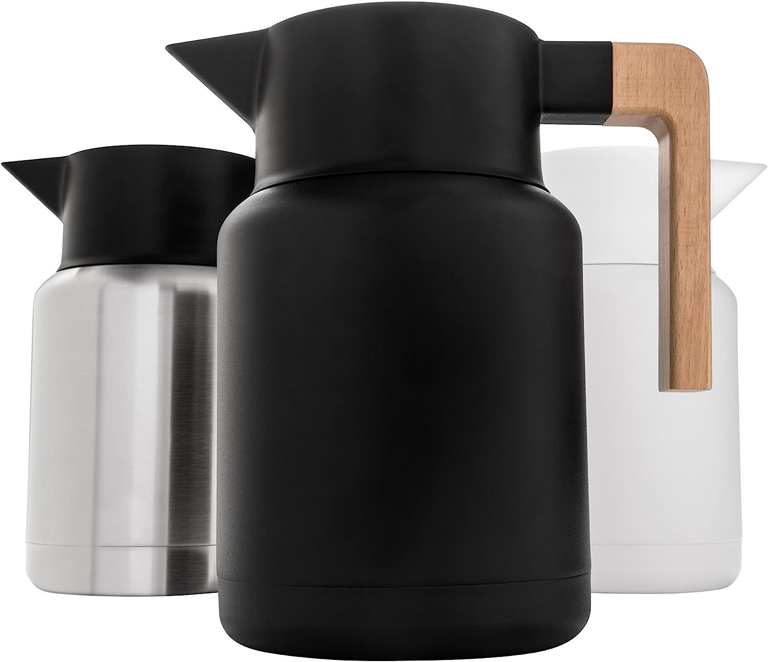 Large Thermal Coffee Carafe - Stainless Steel, Double Walled Thermal Pots For Coffee and Teas by ... | Amazon (US)