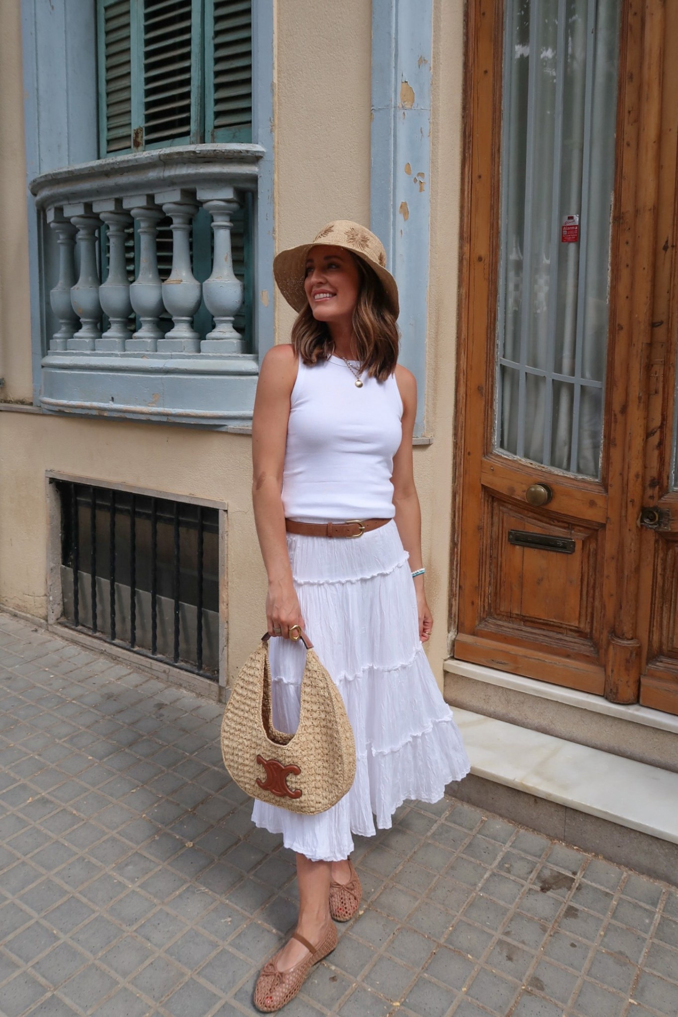 Barcelona day 3 outfit for La Sagrada Familia and Park Guell. Size up in the skirt and tank!  Easy summer outfit! 

#LTKSummerEdit #LTKTravel