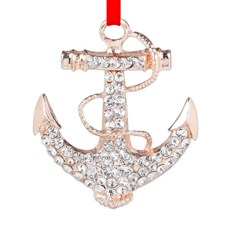 WhatSign Metal Anchor Nautical Christmas Ornaments Anchor Navy Keepsake Christmas Tree Ornaments ... | Walmart (US)