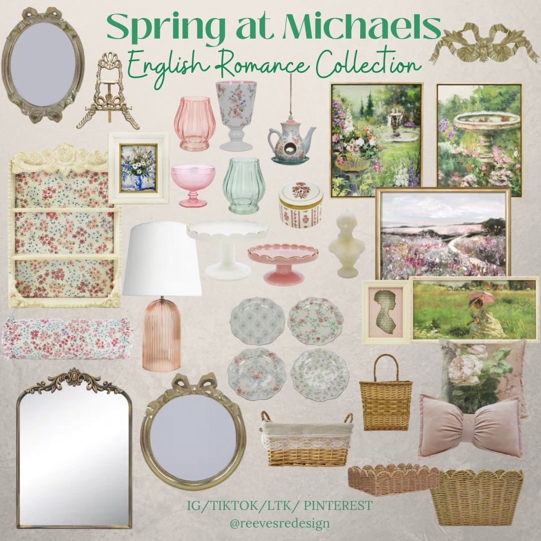 Michaels Spring Home Decor, English Romance decor, Romantic bedroom, Modern Victorian, 