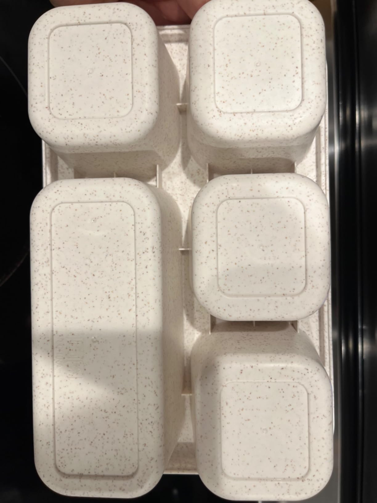 Adult Lunch Box, Snack Box for Kids, 4 Pack 5 Compartment Meal Prep Containers Reusable Wheat Str... | Amazon (US)