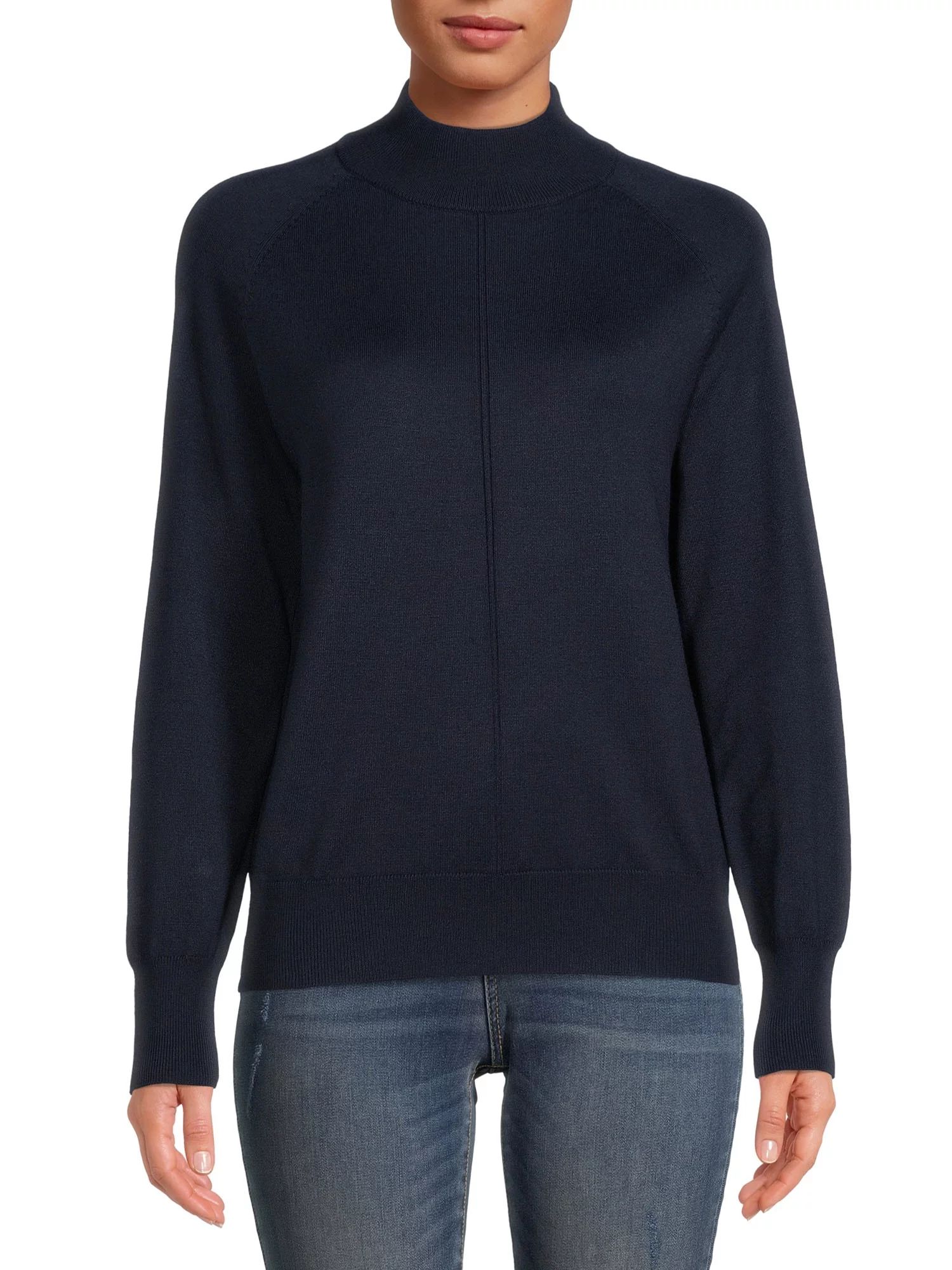 Time and Tru Women's Mockneck Sweater | Walmart (US)