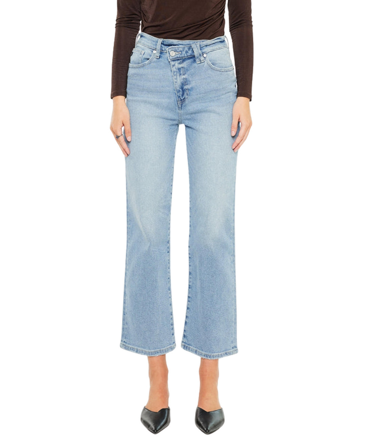 KanCan Women's Bethany High Rise 90's Straight Jeans - Light wash | Macy's