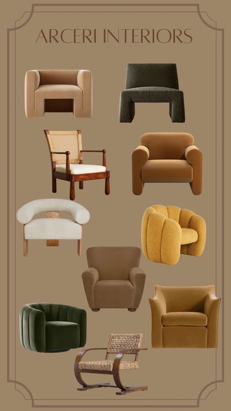 Some unique accent chairs I’m loving right now. 

#LTKhome