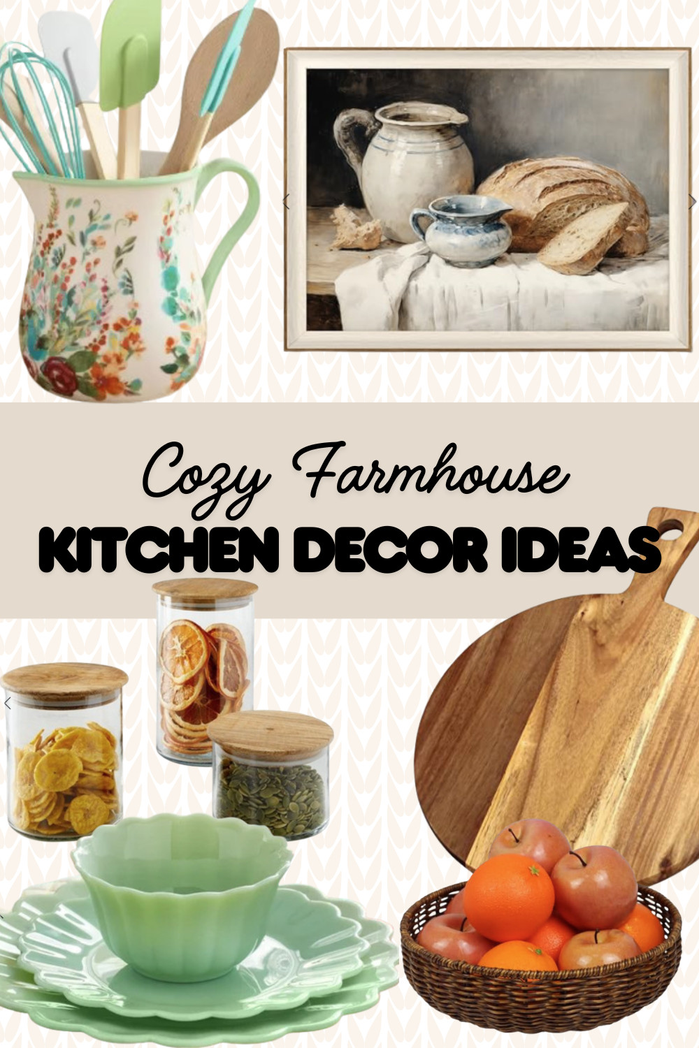 These decor pieces make any kitchen feel warmer and more inviting without looking cluttered or trendy. farmhouse kitchen decor, cozy home decor. #farmhousedecor #cozyhome #slowliving  

 #LTKmomlife #LTKfoodie #LTKHome