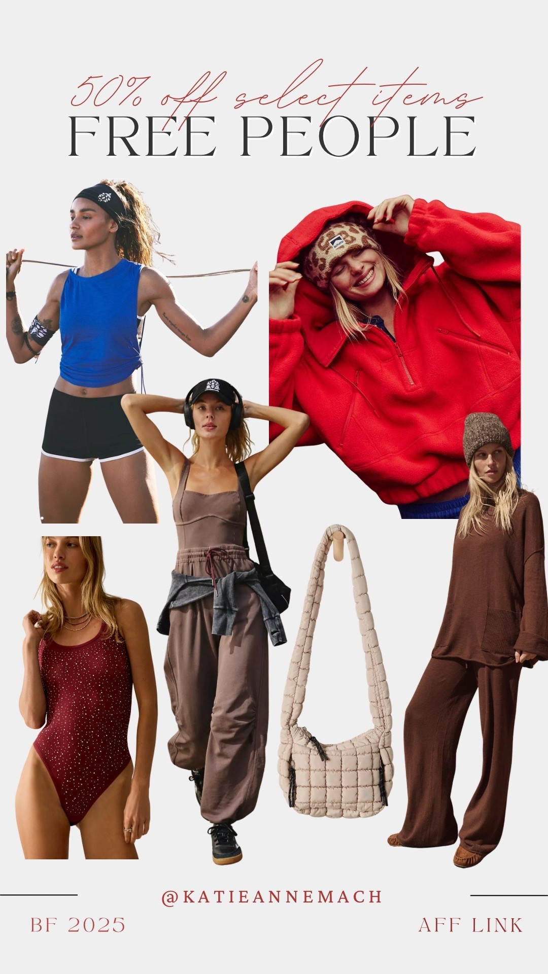 Free people - select items 50% off for BF! 

#LTKGiftGuide #LTKSaleAlert #LTKCyberWeek