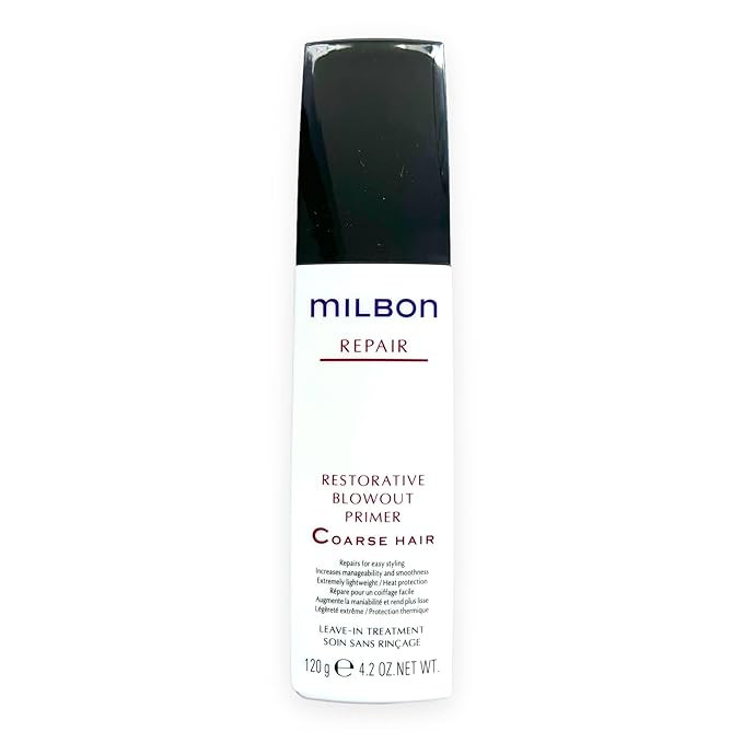 Milbon Repair Restorative Blowout Primer Coarse Hair 4.2 oz | Amazon (US)