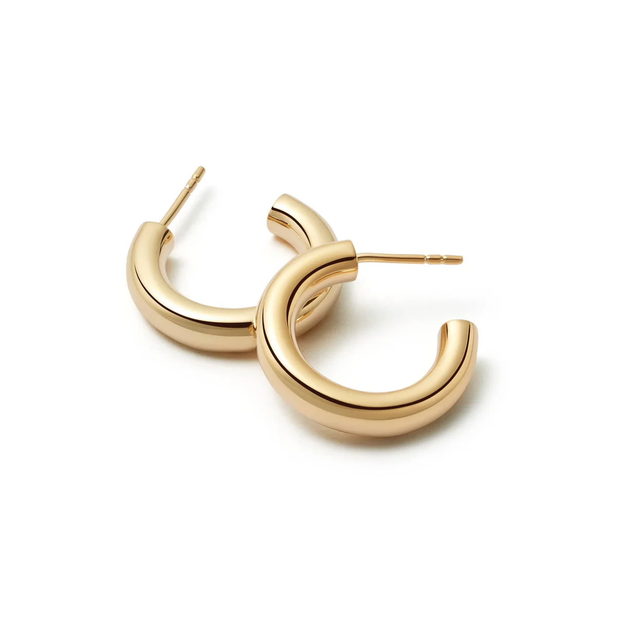 Mini Bold Hoop Earrings 18ct Gold Plate | Daisy London Jewellery