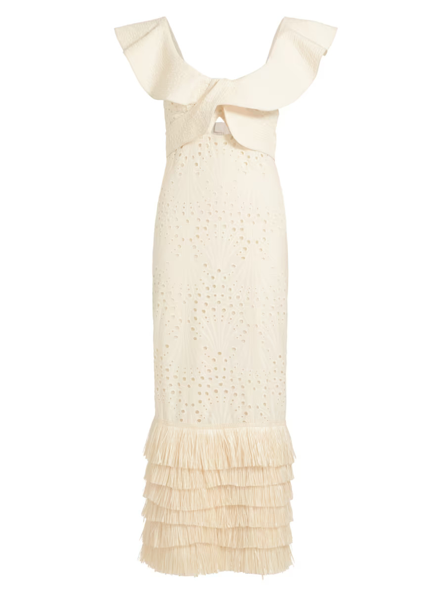 Johanna Ortiz Glory Days Eyelet Maxi Dress | Saks Fifth Avenue