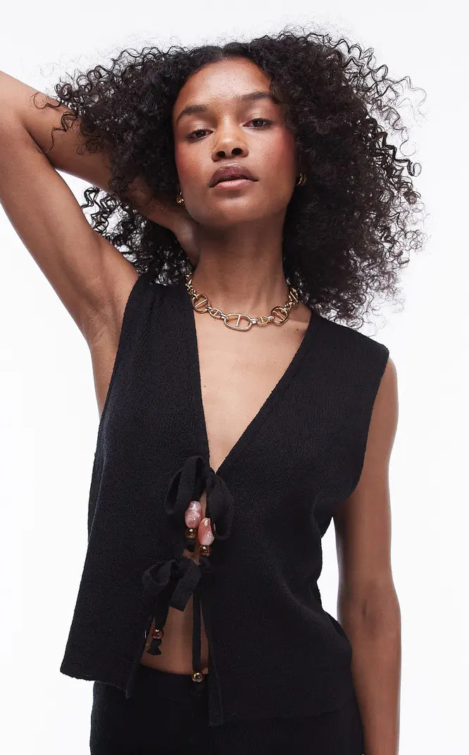 Topshop Beaded Sweater Vest | Nordstrom | Nordstrom