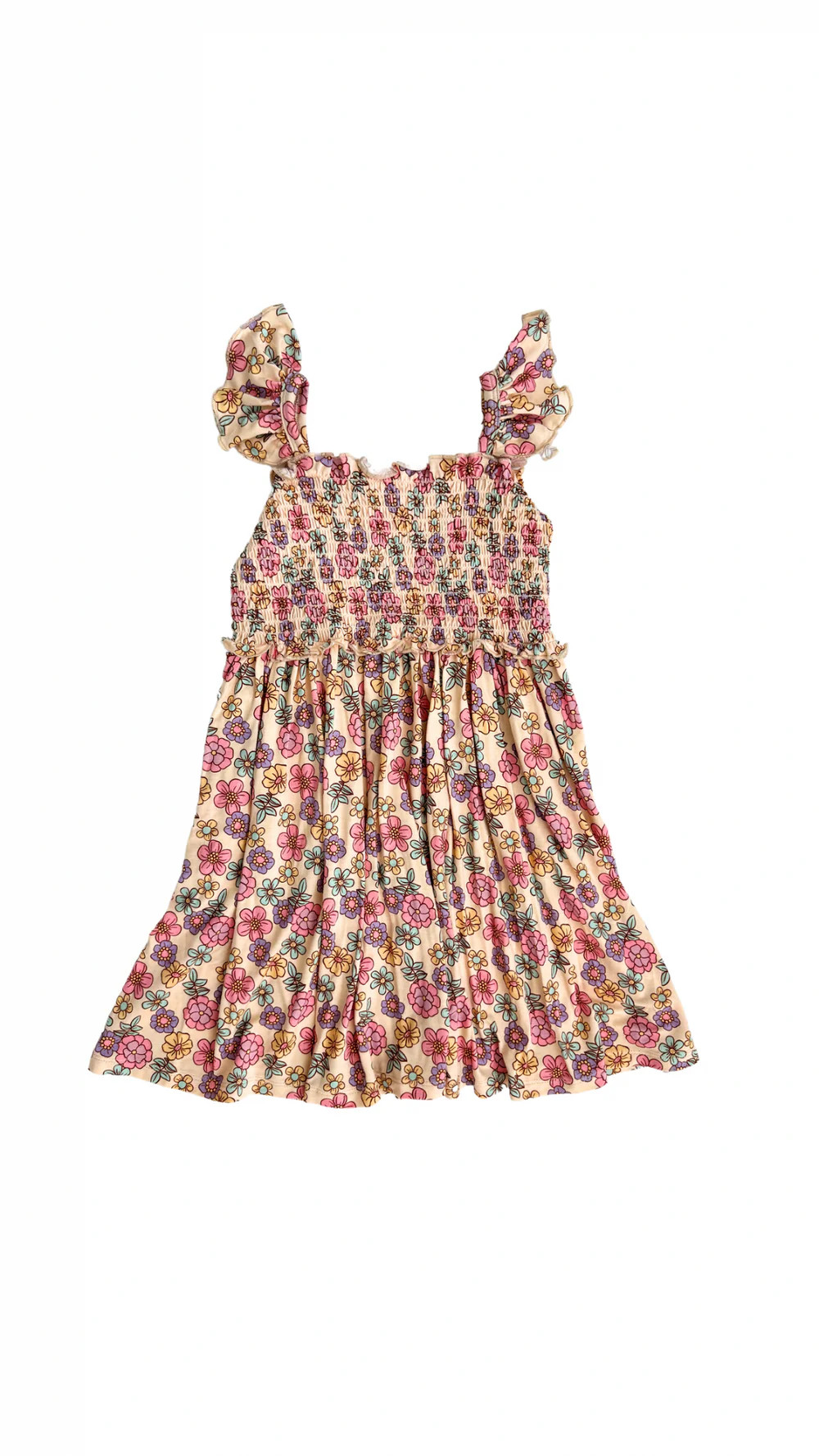 London Floral Smocked Twirl Dress | In My Jammers