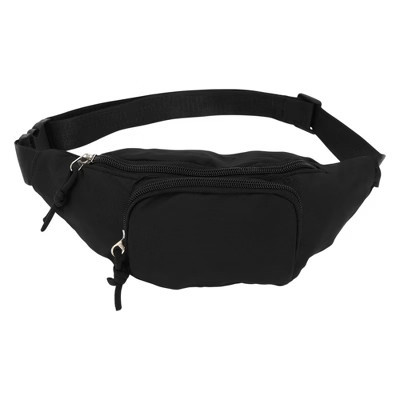 Unique Bargains Fashion Fanny Pack Black 1 Pc | Target