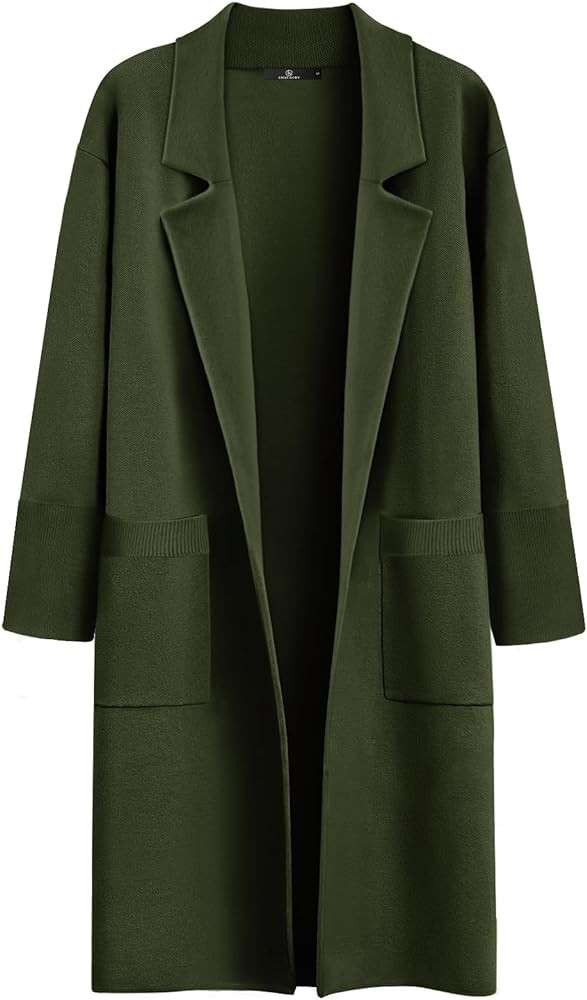 LILLUSORY Women's Long Dressy Cardigan Sweaters Fall Oversized Coatigan Jackets 2024 Knit Busines... | Amazon (US)