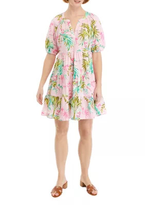 Crown & Ivy™ Women's Printed Peasant Dress | Belk