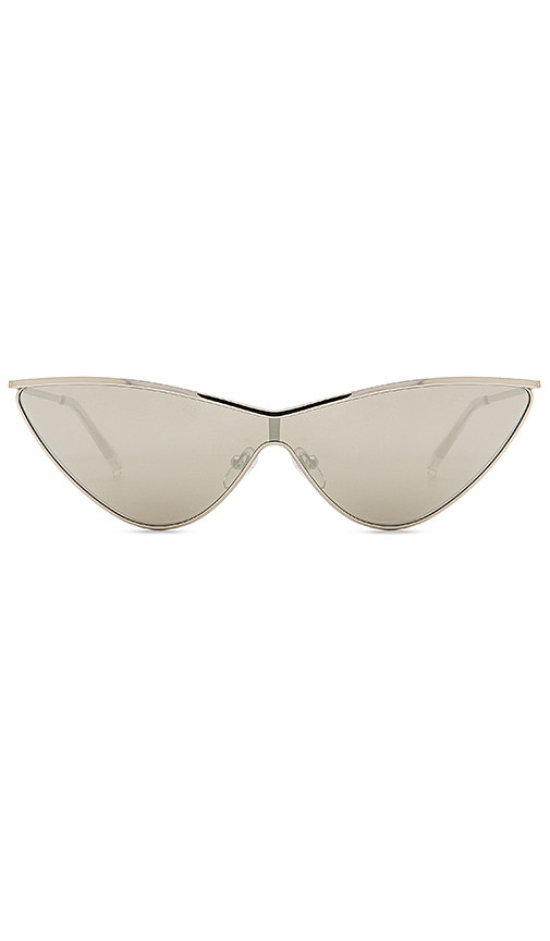 Le Specs x Adam Selman The Fugitive in Metallic Silver. | Revolve Clothing