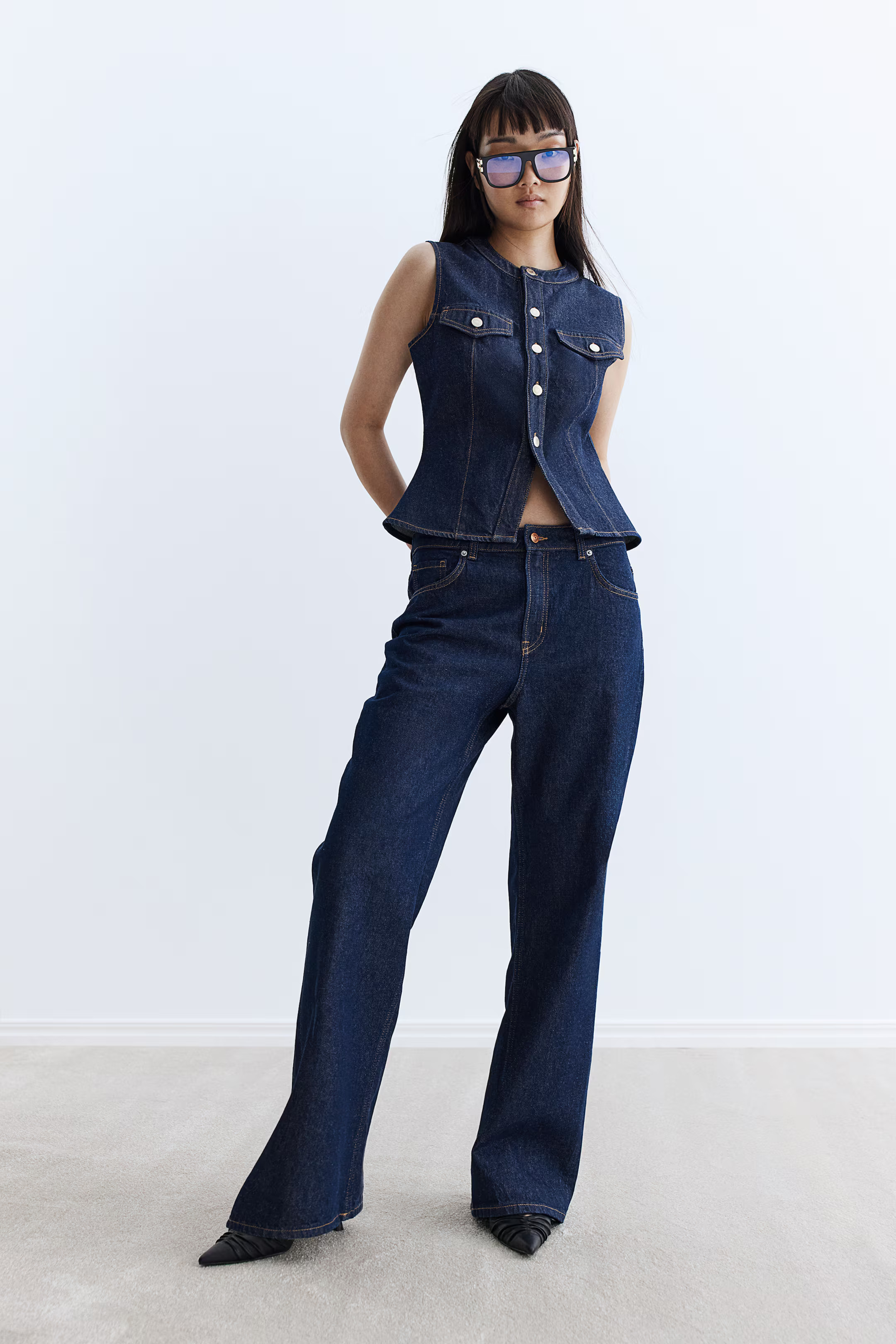 Bleecker High Rise Wide Leg Jeans | H&M (US + CA)