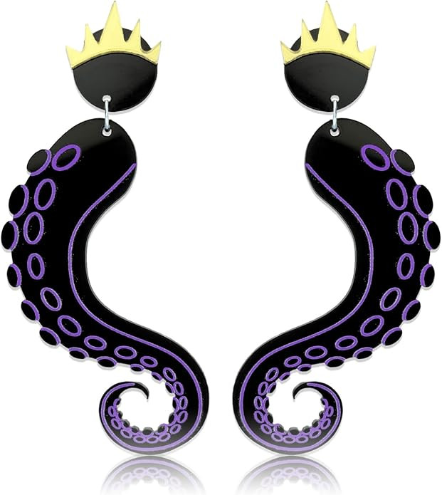 Sea Witch Earrings Octopus Earrings, Lightweight Acrylic Halloween Earrings for Women, Sea Witch ... | Amazon (US)
