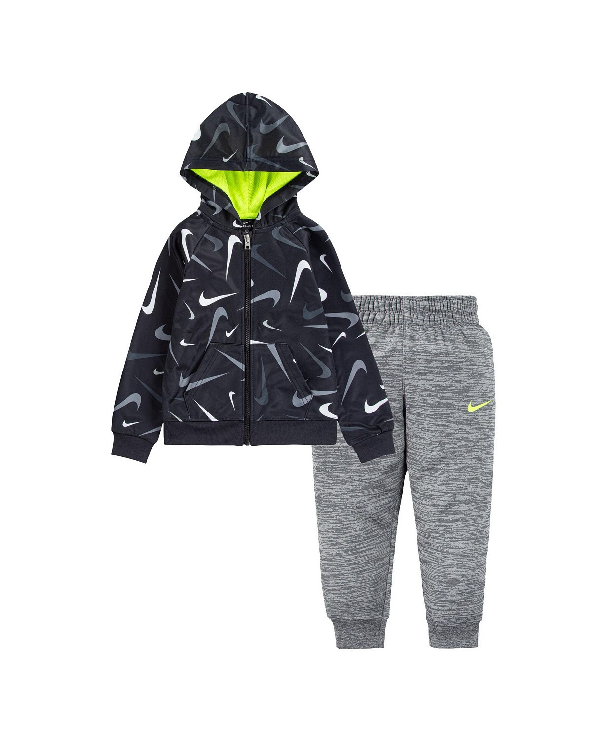 Nike Baby Boys 2 Piece Therma-FIT Swooshfetti Full Zip Hoodie and Pants Set & Reviews - Sets & Ou... | Macys (US)