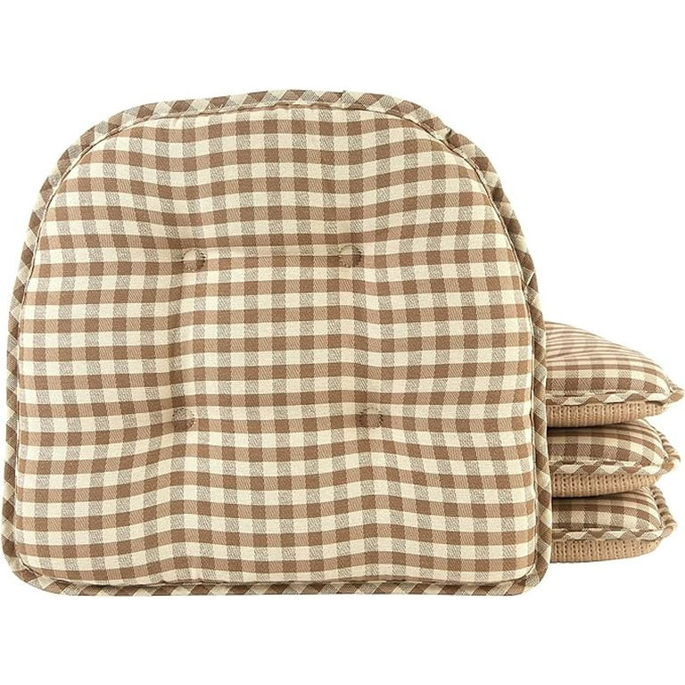 Non-Slip Tufted Chair Cushions for Dining Room, Kitchen and Office Use, U-Shaped Skid-Proof Seat ... | Walmart (US)