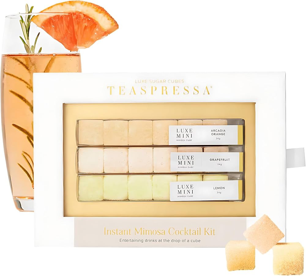 TEASPRESSA LUXE Mixology Cubes Instant Mimosa Cocktail Kit | 100% Natural Drink Mix for Cocktails... | Amazon (US)