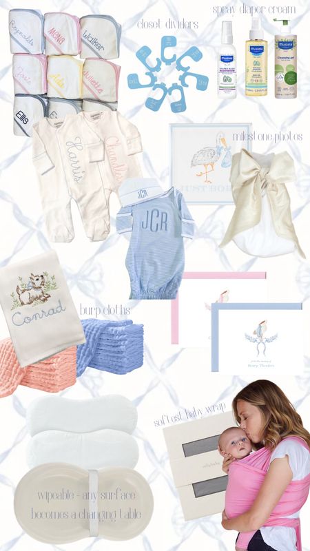 Newborn baby favorites 🩷🤍💙 #ltkbaby #ltkbump #ltkfamily #newbornessentials #babyessentials #babymusthaves #newbornmusthaves