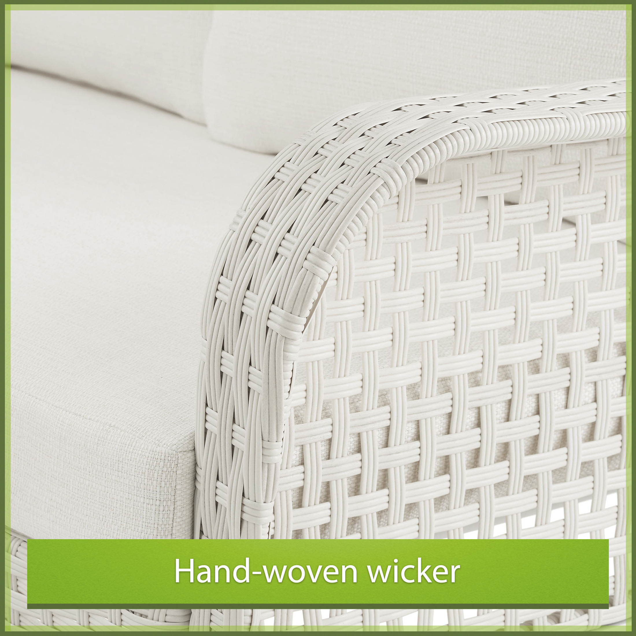 Mainstays Tuscany 4-Piece Wicker and Steel Outdoor Conversation Set, White/Cream - Walmart.com | Walmart (US)