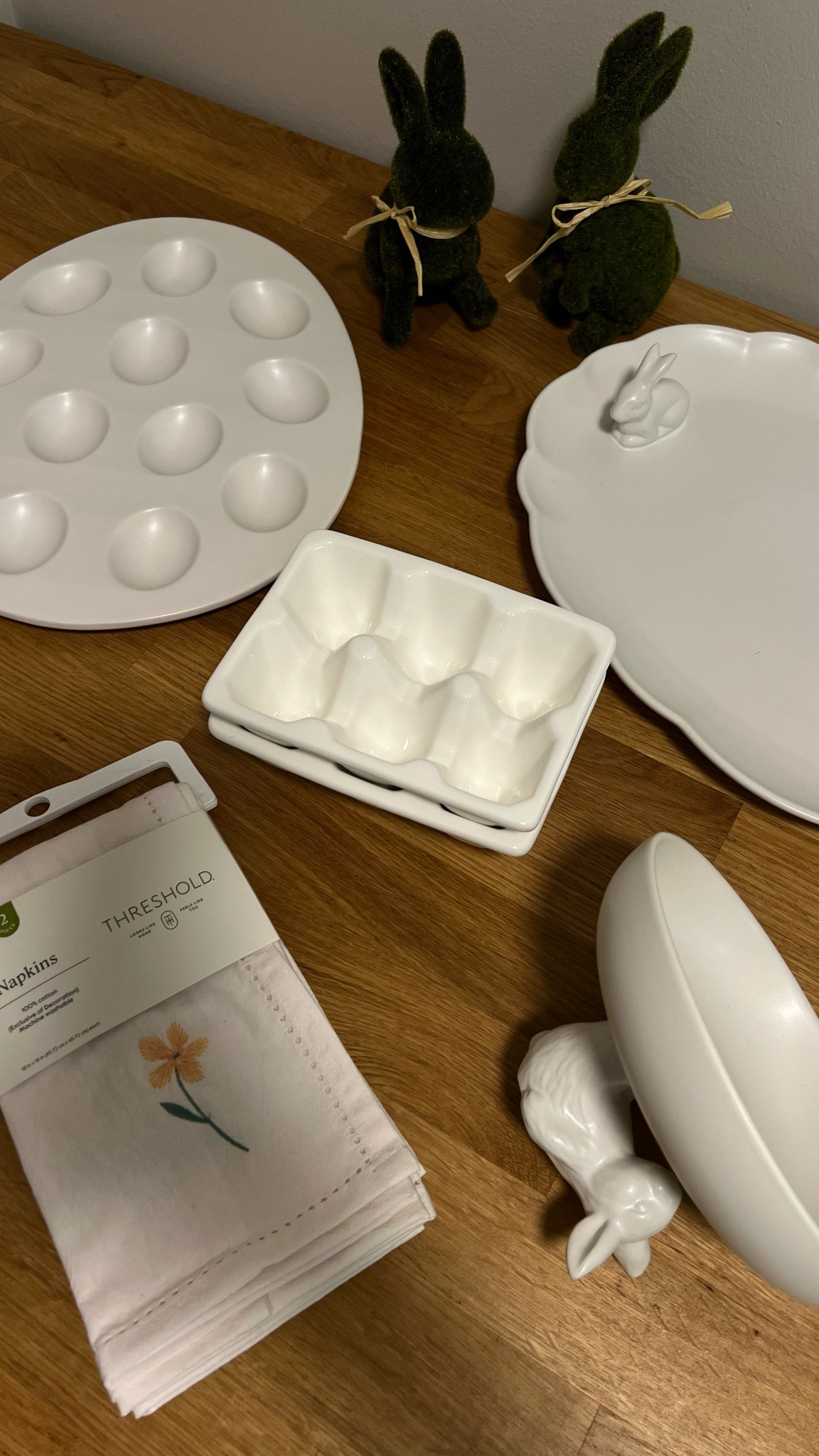 Easter goodies from Michael’s and target | deviled eggs, dessert tray, spring napkins, serving trays, egg cartons 

#LTKSeasonal #LTKparties #LTKSpringSale