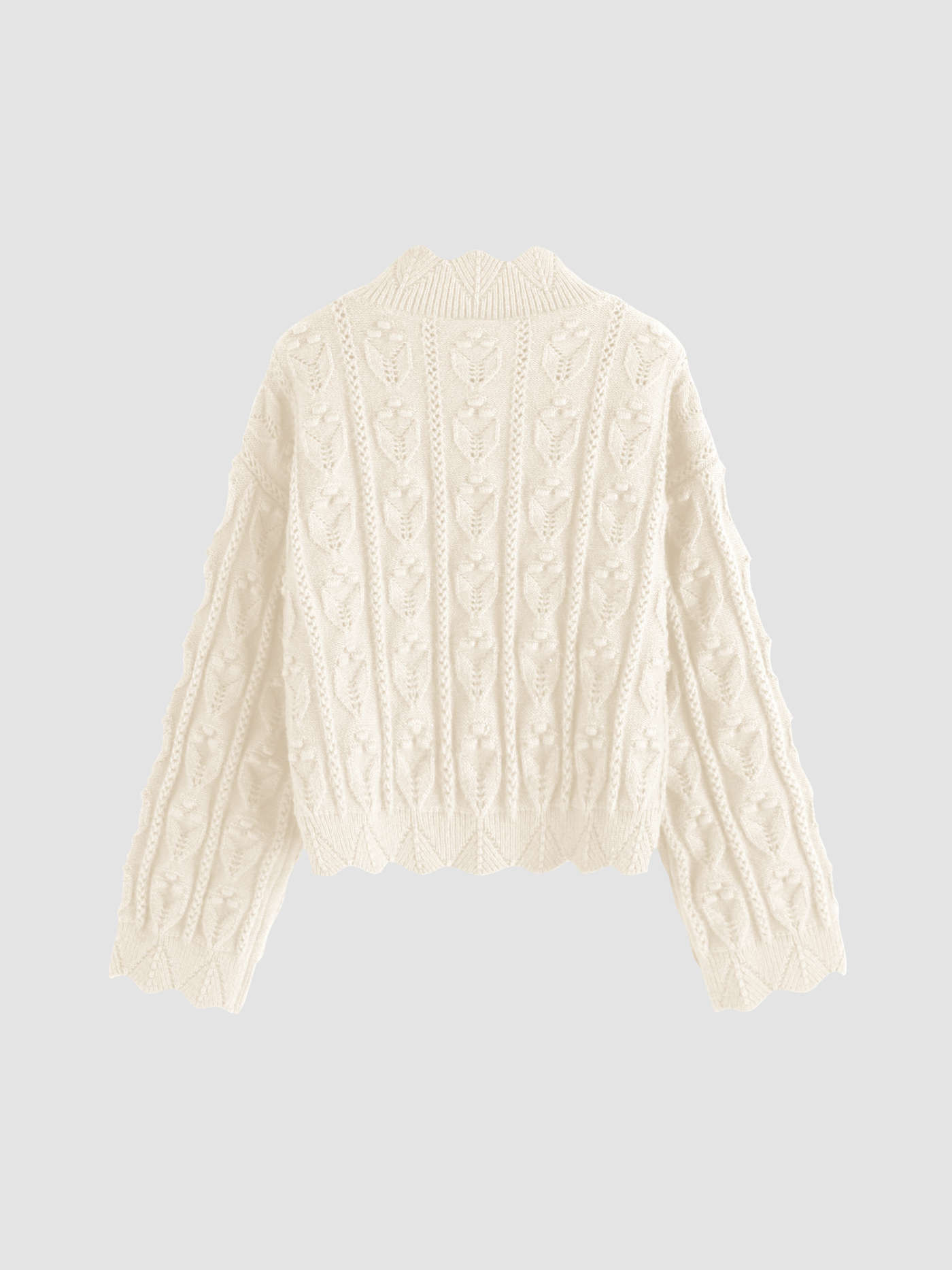 Fall Sweater Preppy Knit Fabric Tractor Textured High Neck Sweater | Cider