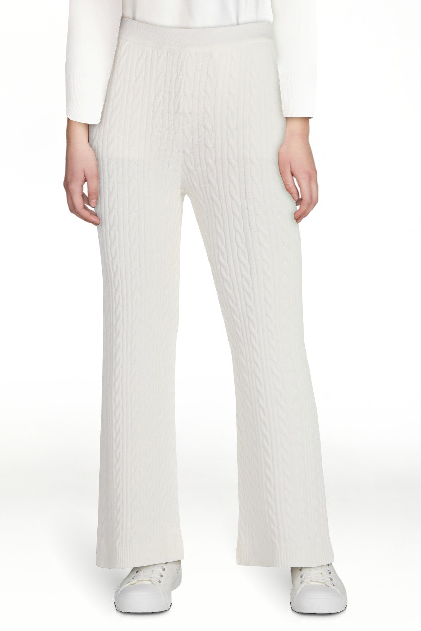 Free Assembly Women's Cozy Yarn Wide Leg Cable Knit Sweater Pants, Size XS-XXL | Walmart (US)