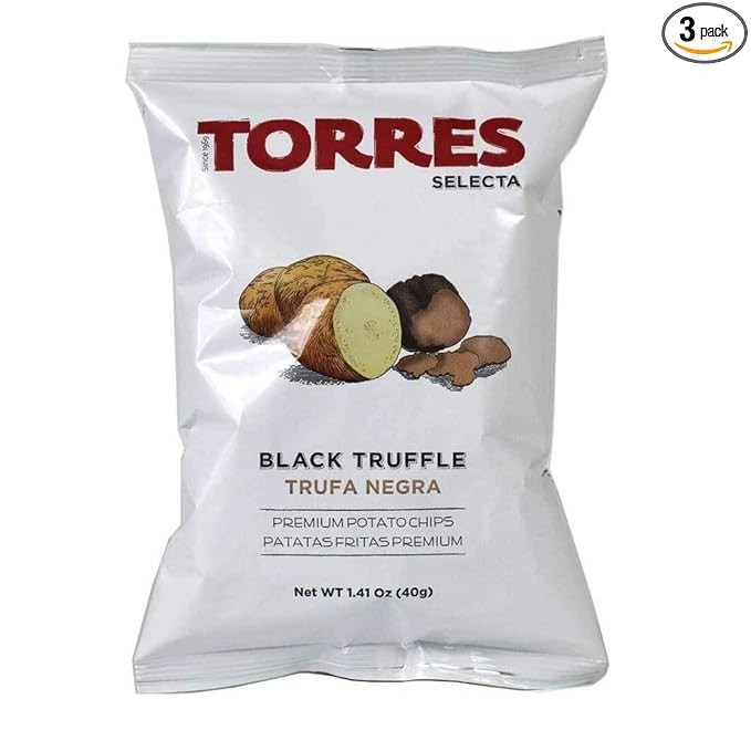 Torres - Black Truffle Potato Chips, 1.41oz (40g) (3-PACK) | Amazon (US)