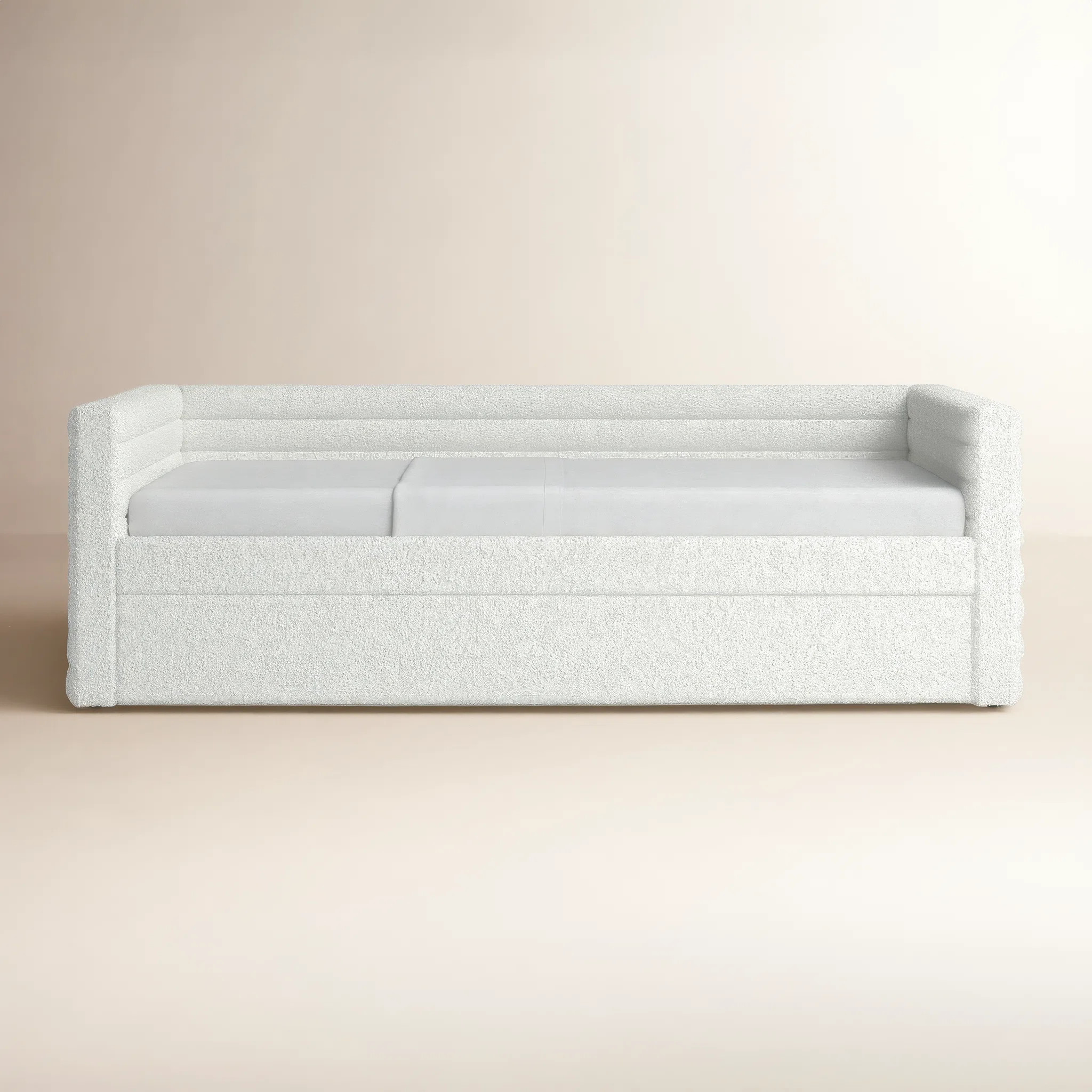 AllModern Alarion Boucle Upholstered Daybed with Trundle & Reviews | Wayfair | Wayfair North America