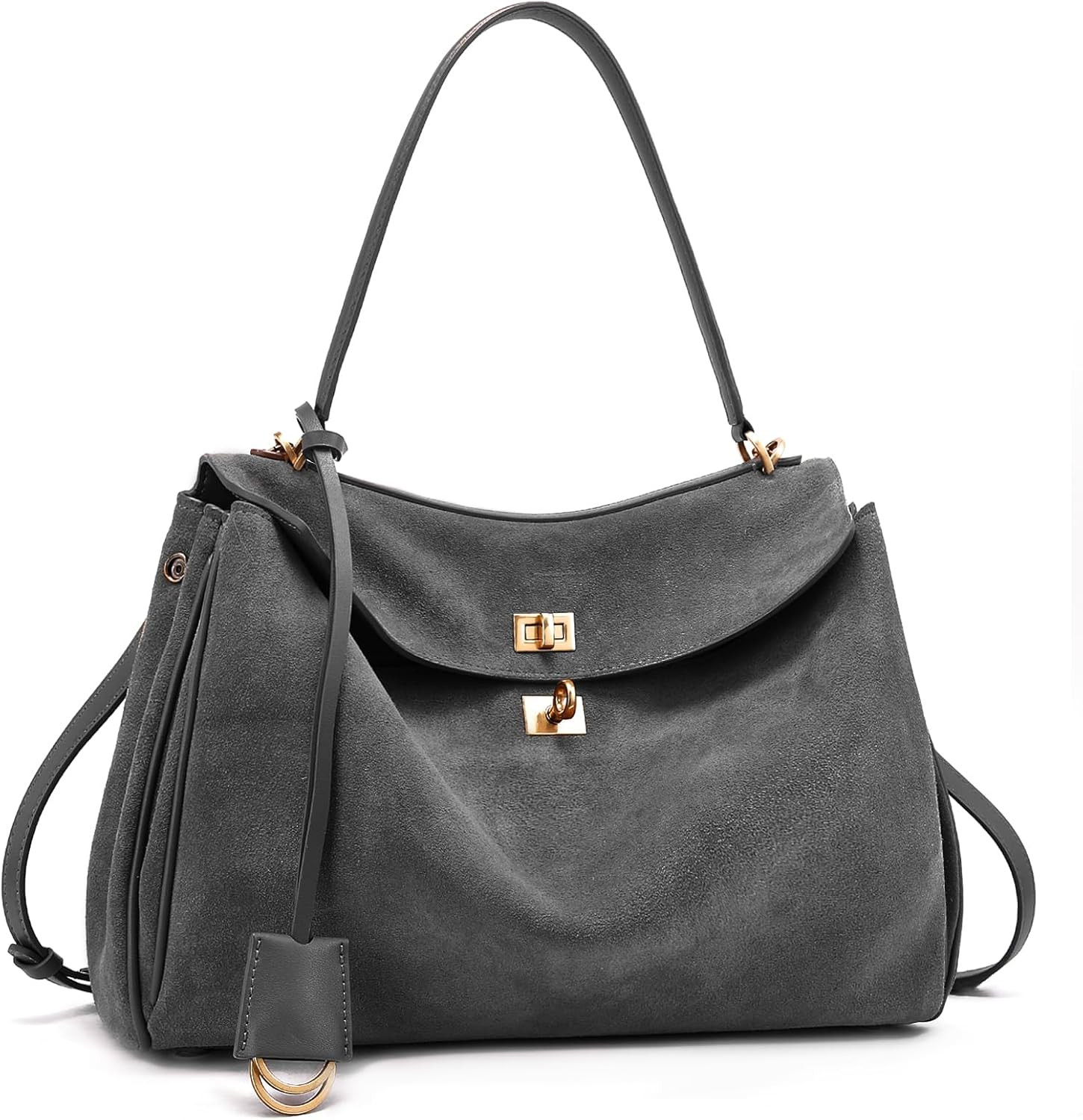 Genuine Leather Tote Bag for Women: Soft Cowhide Shoulder Handbags for Ladies - Satchel Purse for Travel Work(Large) | Amazon (US)