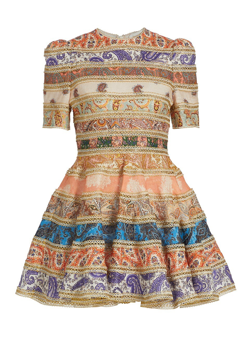 Devi Mixed Paisley Cocktail Dress | Saks Fifth Avenue