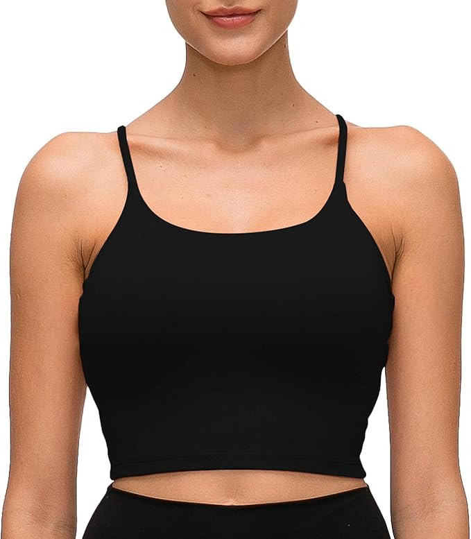 Arlumi Longline Camisole Crop Womens Tank Tops Wireless Seamless Sport Bra Yoga Workout Shirt for... | Amazon (US)