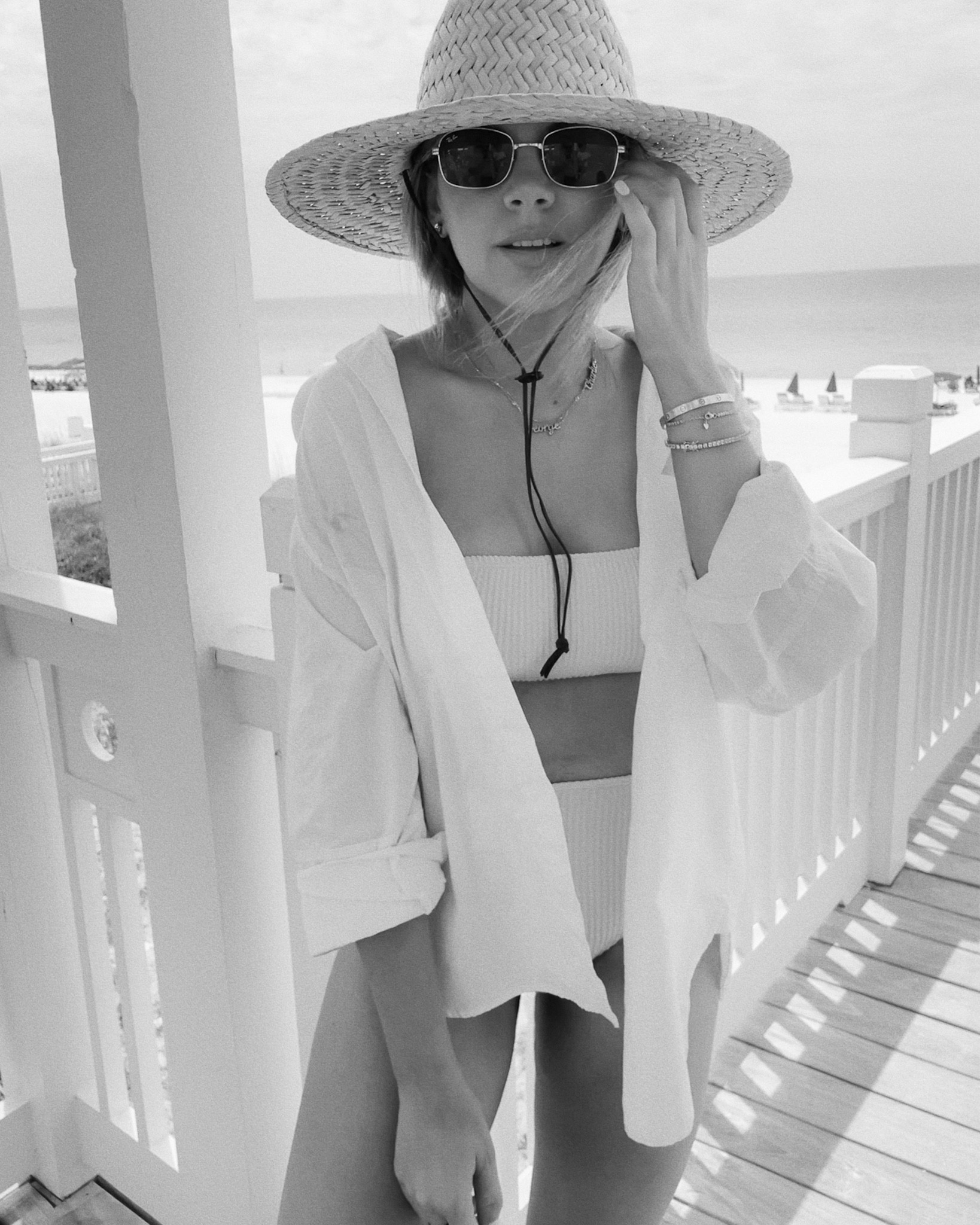 Bandeau swim / coverup / hat 

#LTKswim