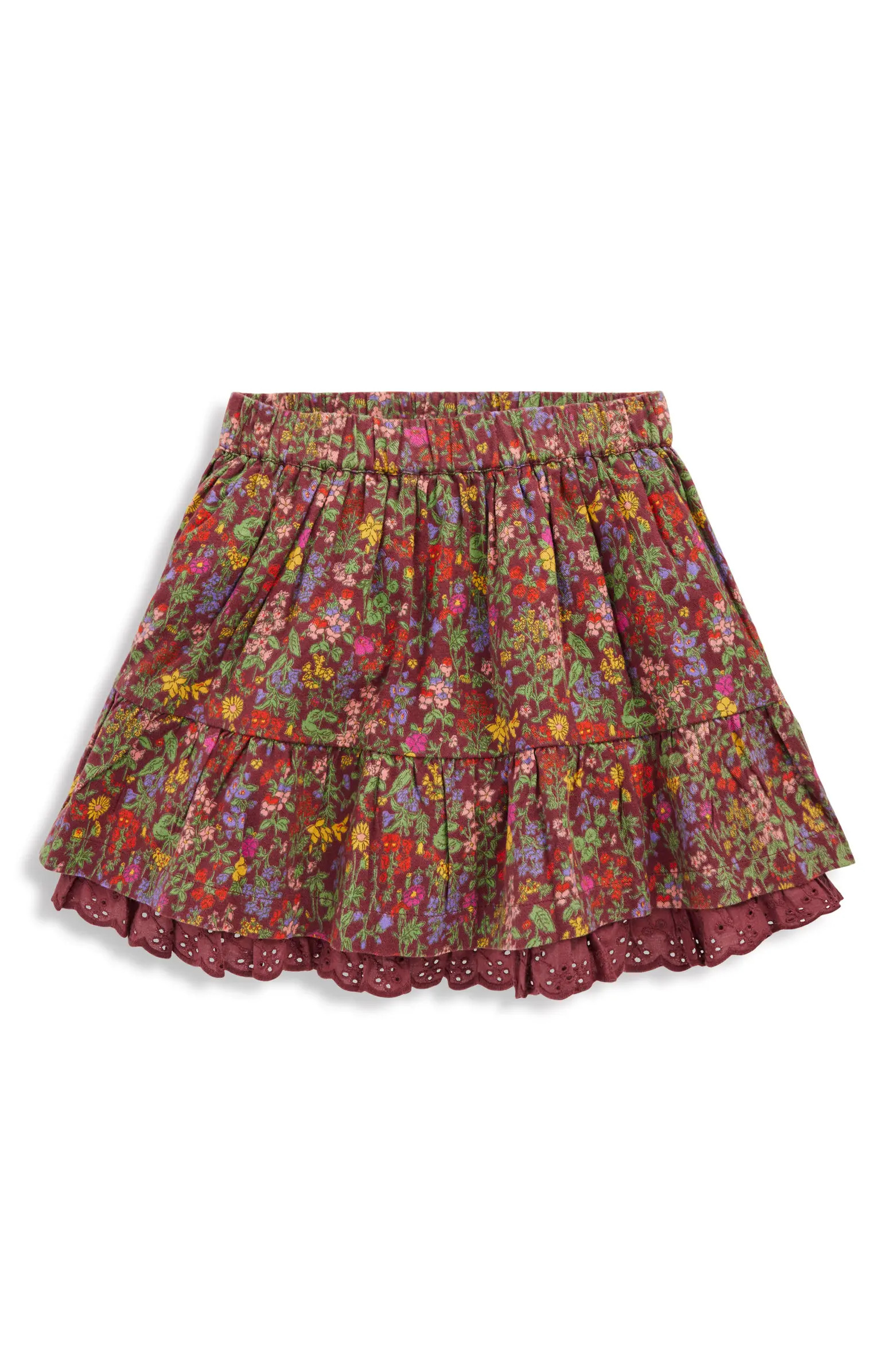 Kids' Floral Print Woven Skirt | Nordstrom