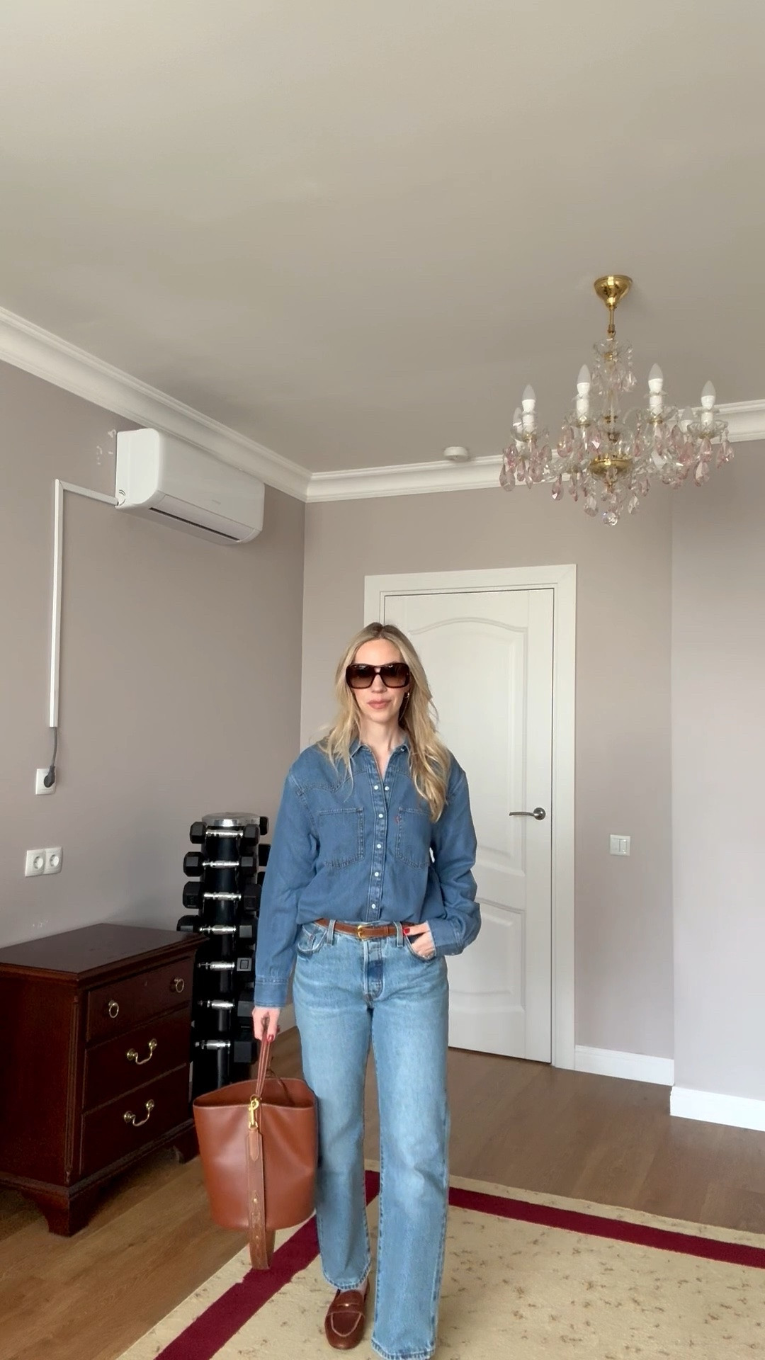 @levi denim shirt - on major sale!

All denim outfit, western denim shirt, denim on denim, @Zara leather loafers

#LTKSaleAlert #LTKOver40 #LTKSeasonal
