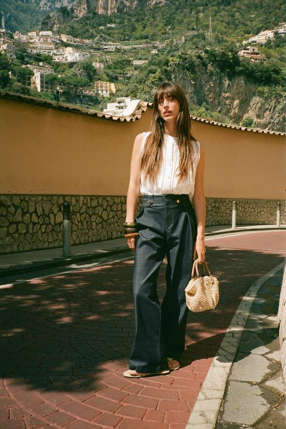 ROMANTIC LACE INSERT TOP | Zara US