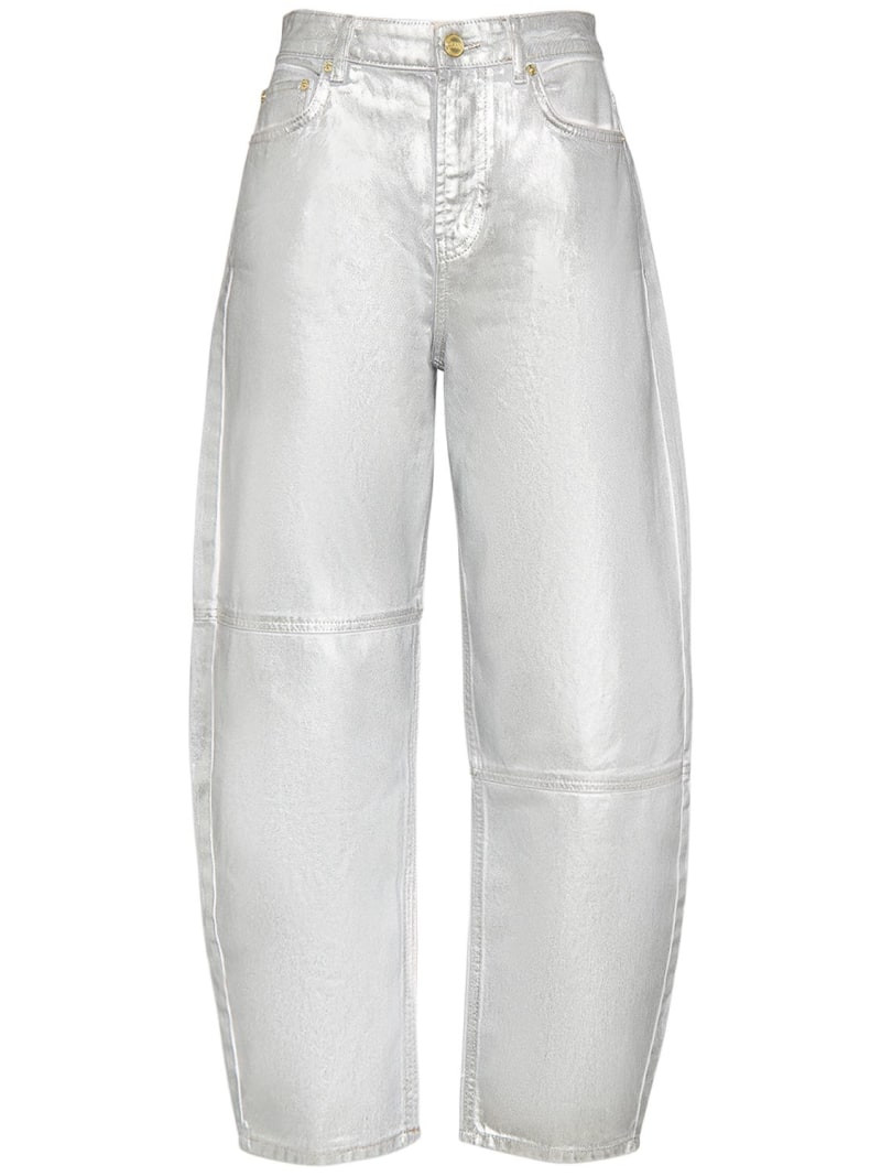 Foil coated denim jeans | Luisaviaroma
