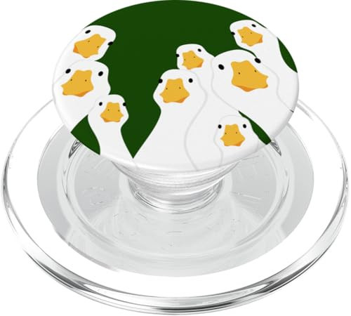 Funny Goose Group Peeking Out, Nosy Goose, A Gaggle of Geese PopSockets PopGrip for MagSafe | Amazon (US)