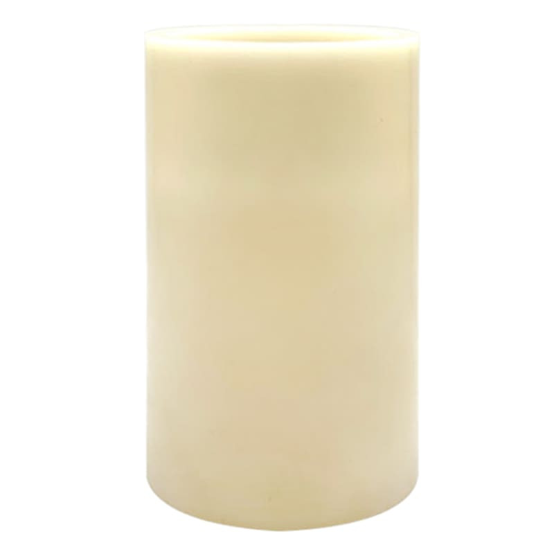 Ivory LED Flameless Pillar Candle, 5x8 | At Home