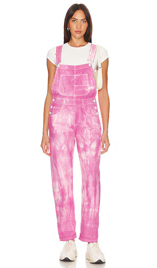 Free People x We The Free Ziggy Denim Overall In Electric Bouquet in Pink. - size XL (also in L, M, S, XS) | Revolve Clothing (Global)
