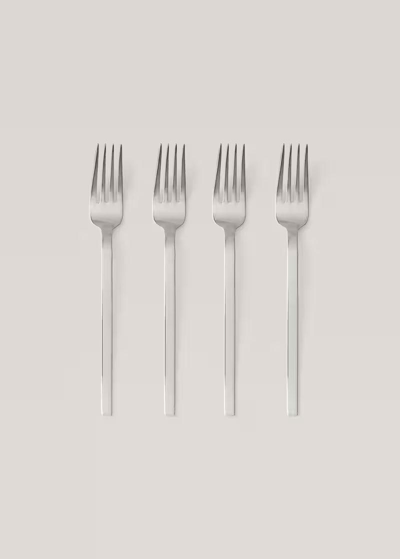 Pack of 4 100% steel forks -  Home | Mango Home USA | MANGO (US)