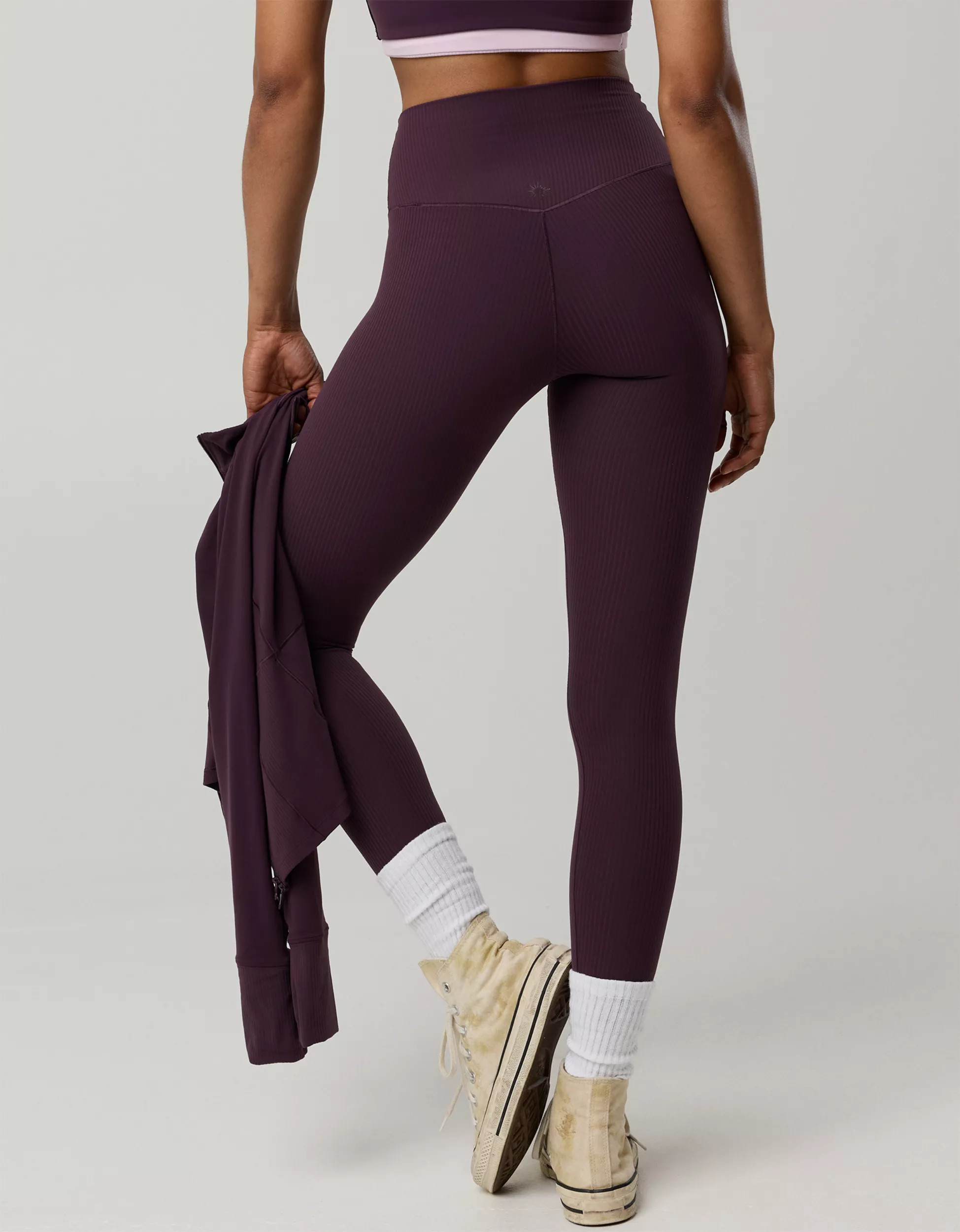 OFFLINE By Aerie Real Me XTRA High Waisted Ribbed Legging | American Eagle Outfitters (US & CA)
